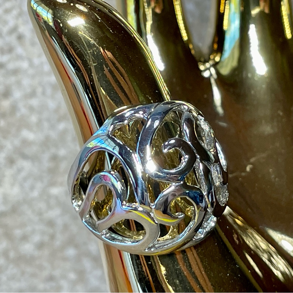 Heart Scroll Ring